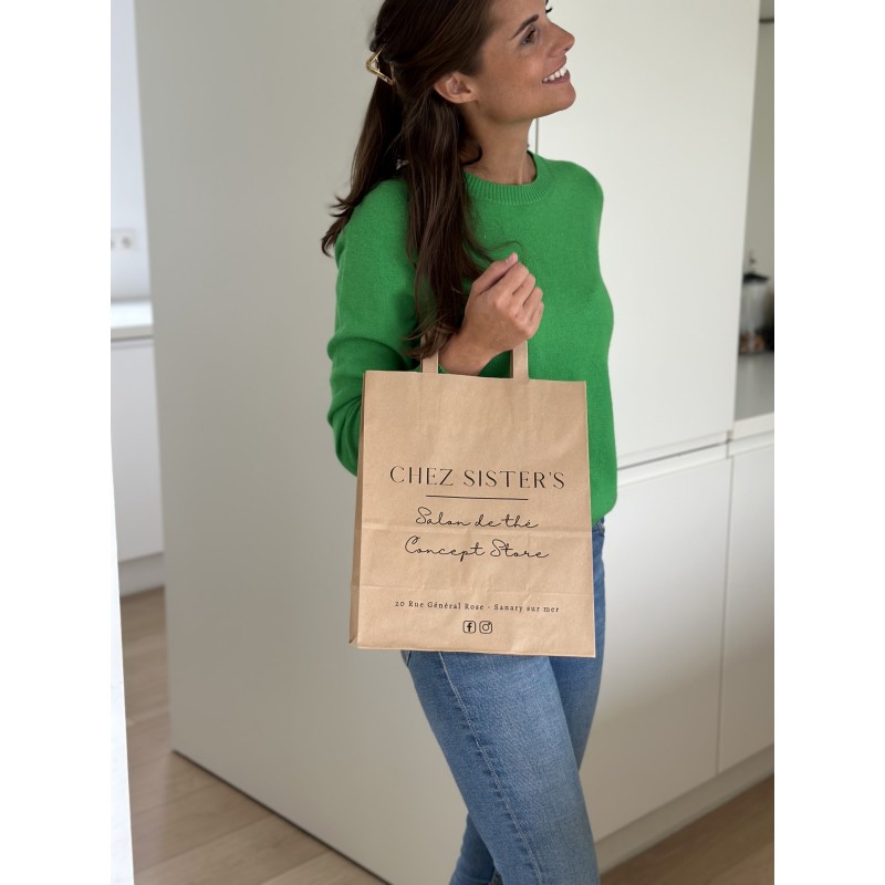 Customizable kraft paper bag 26x14x32cm from 70 EUR for 200 bags