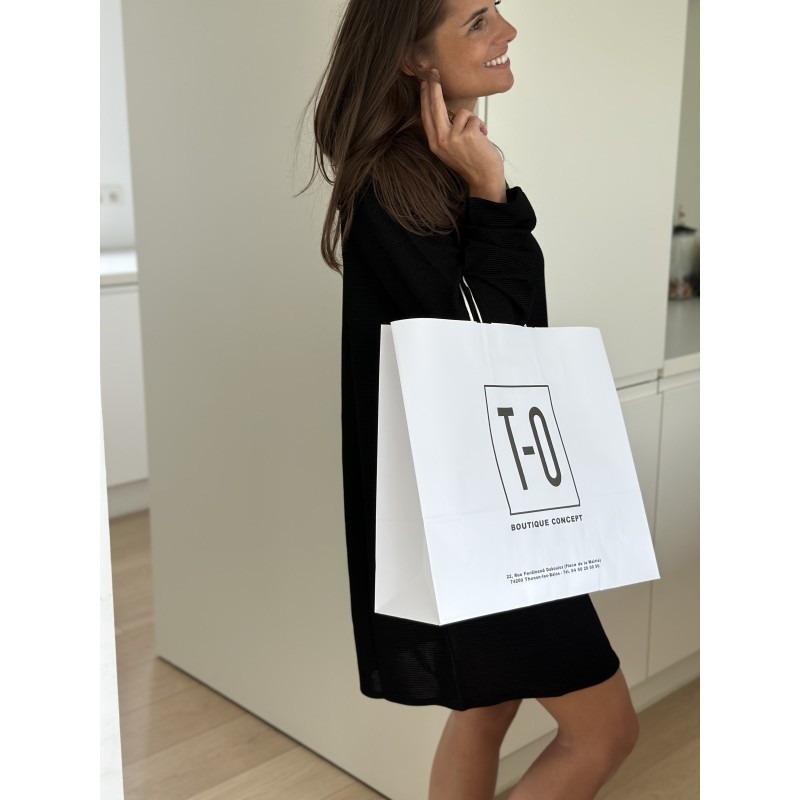 Sac Kraft Blanc L Horizontal – Large, Pratique Et Personnalisable