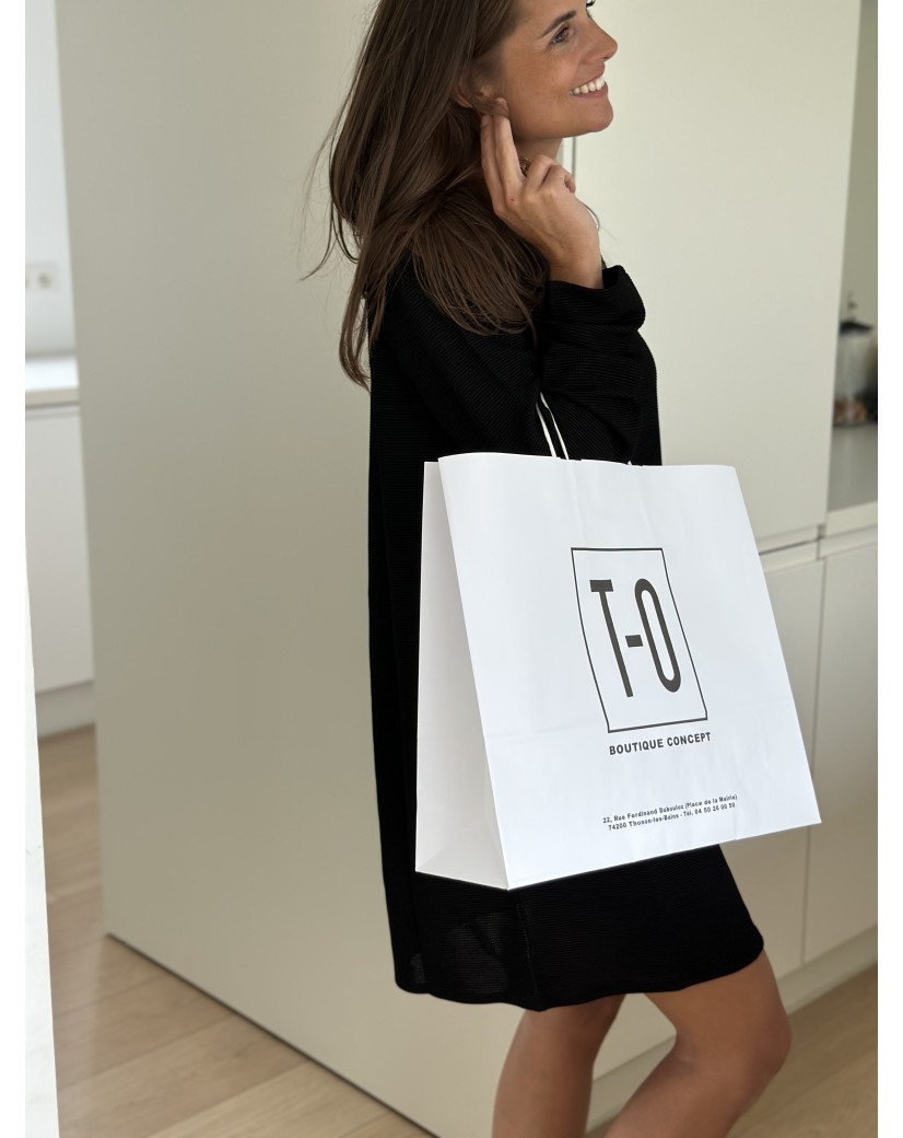 Sac Kraft Blanc L Horizontal – Large, Pratique Et Personnalisable