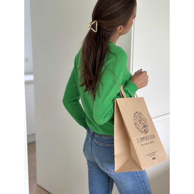 Customizable kraft paper bag 26x14x32cm from 70 EUR for 200 bags