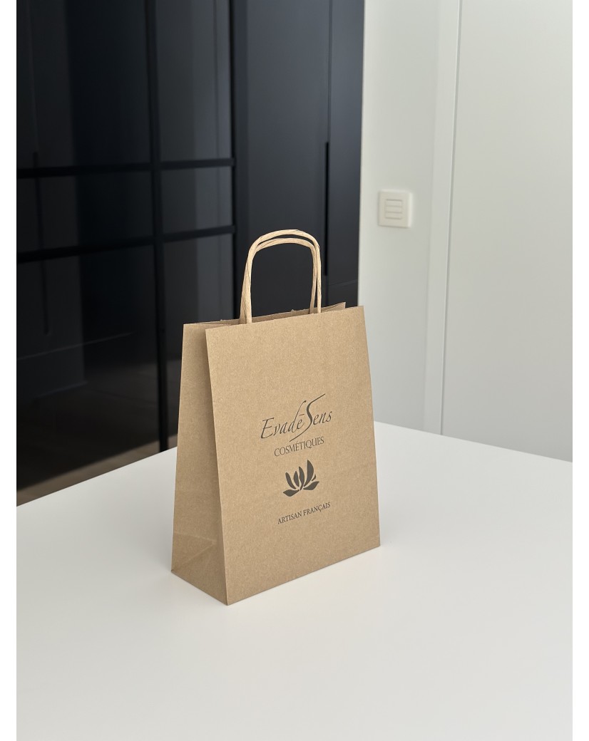 Customized recycled kraft paper bags at the best prices - Fast delivery