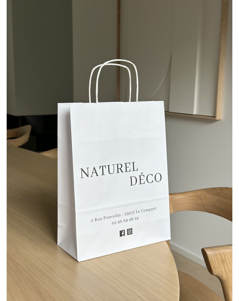 White Kraft Bag M – Your Logo Will Feel Right at Home