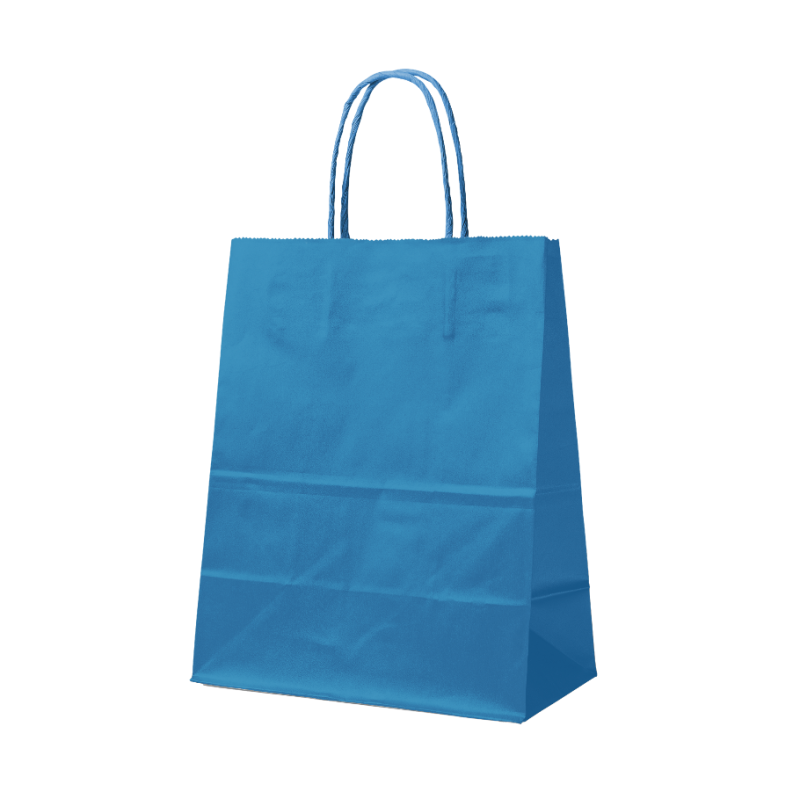 BLUE PAPER BAG L