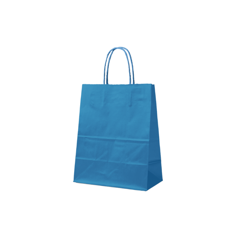 Tas met gedraaid handvat - Blauw S