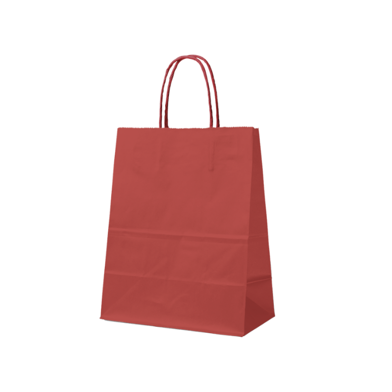 BOLSA DE PAPEL ROJA M