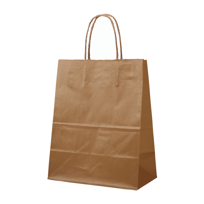 BRONZE PAPER BAG L