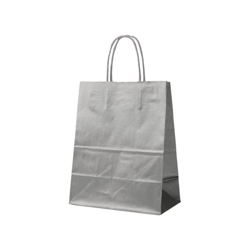 SILVER PAPER BAG M