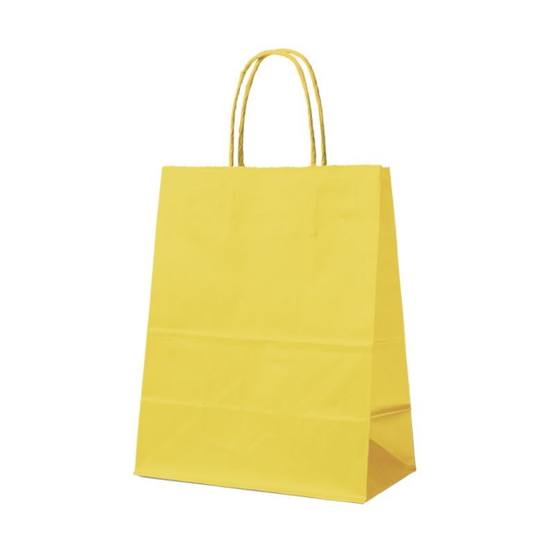 YELLOW PAPER BAG L