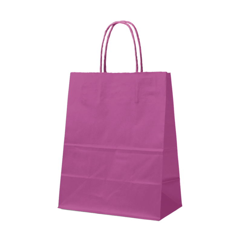 PINK PAPER BAG L