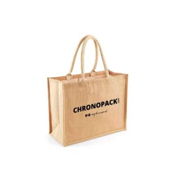 Sac en toile de jute personnalisé avec impression de votre design - Commandez maintenant.