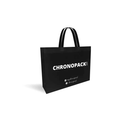 Cheap and eco-friendly personalized black fabric bag