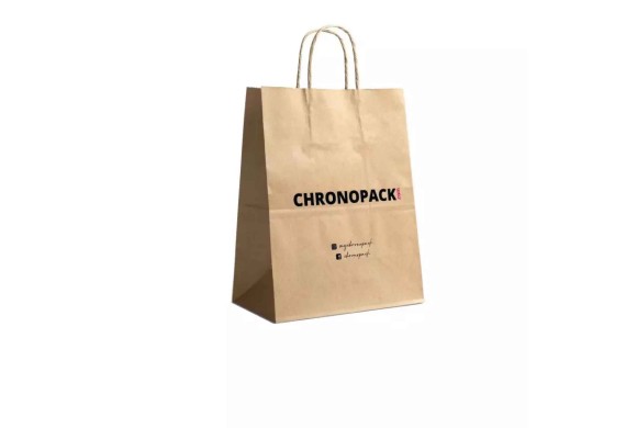 Chronopack Sac poignées torsadées Kraft M