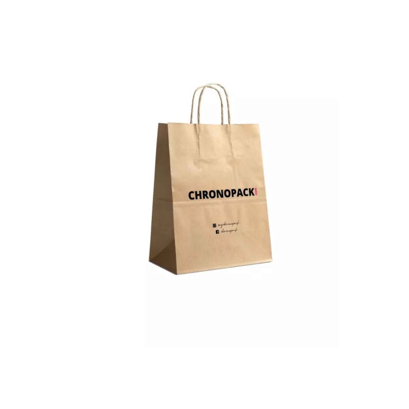 Chronopack Sac poignées torsadées Kraft M