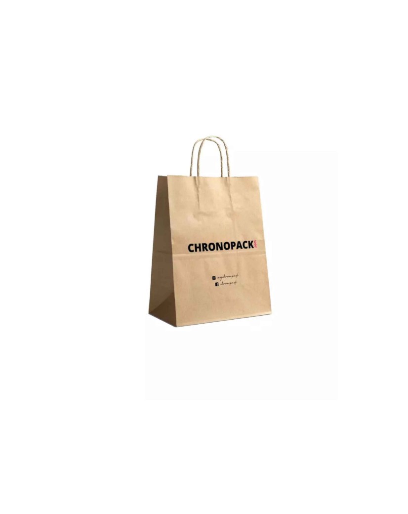 Chronopack Sac poignées torsadées Kraft M