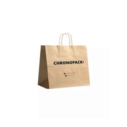 Chronopack Sac poignées torsadées kraft M horizontal