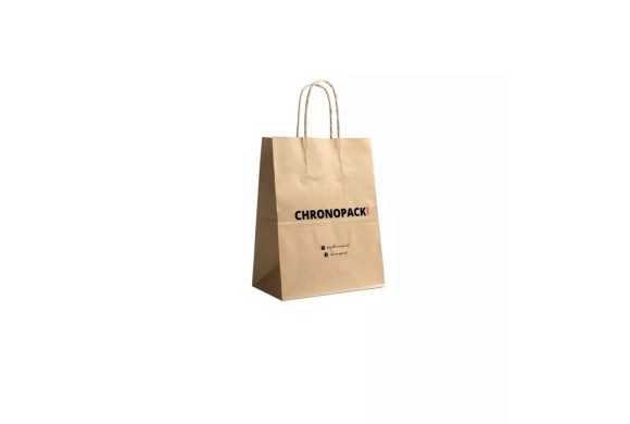 Customized recycled kraft paper bags at the best prices - Fast delivery