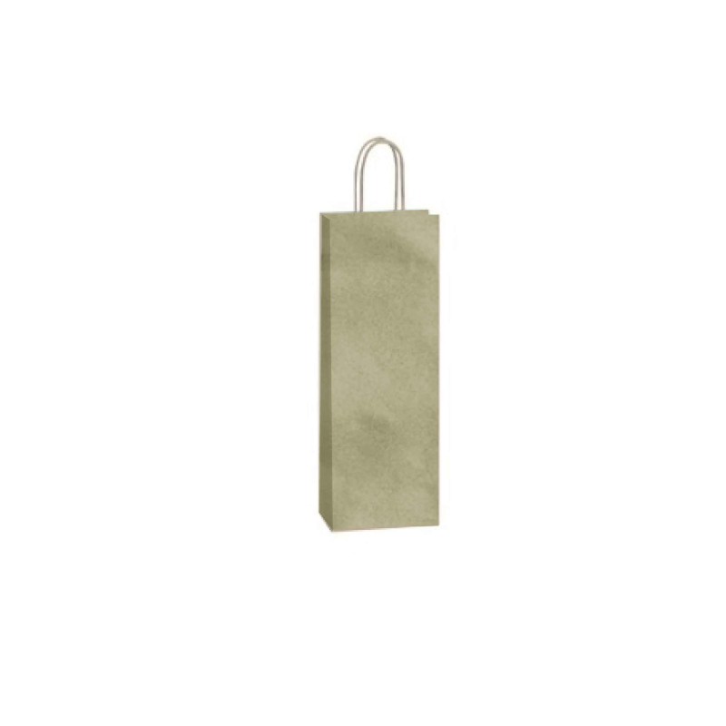 Sac brun 1 bouteille personnalisable, livraison express & bas prix.