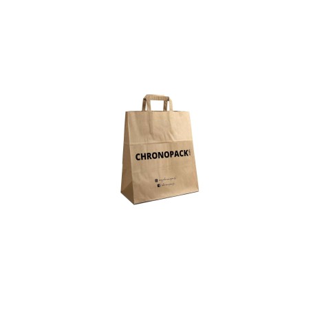 Customizable kraft paper bag 26x14x32cm from 70 EUR for 200 bags