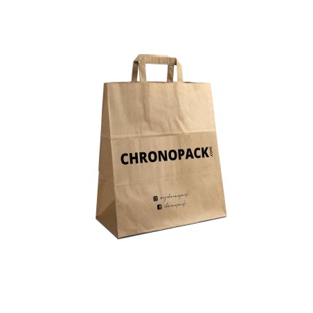 Customizable kraft paper bag 26x14x32cm from 70 EUR for 200 bags