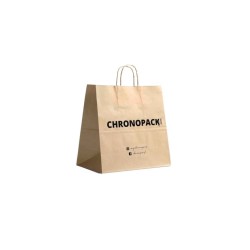 Chronopack Sac poignées torsadées Kraft M carré