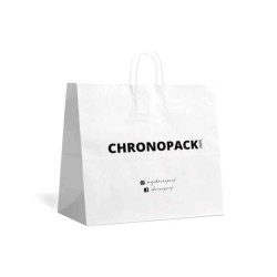 Chronopack Sac poignées torsadées - Blanc XL