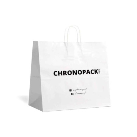 Chronopack Sac poignées torsadées - Blanc XL