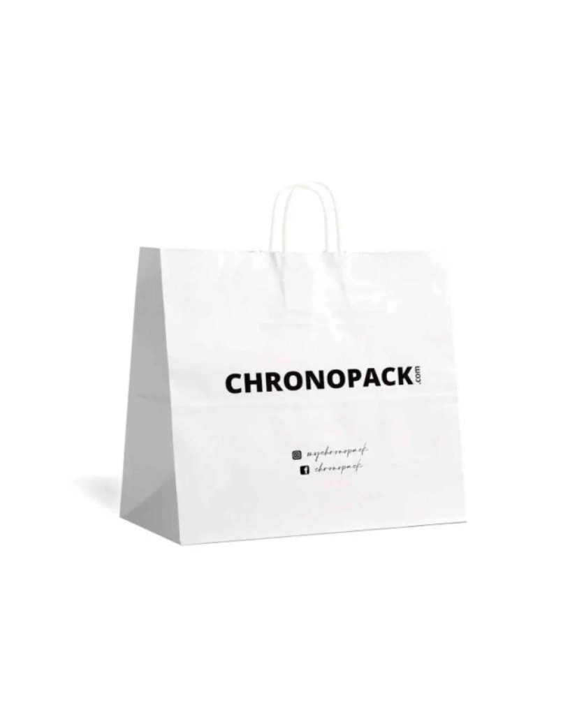 Chronopack Sac poignées torsadées - Blanc XL