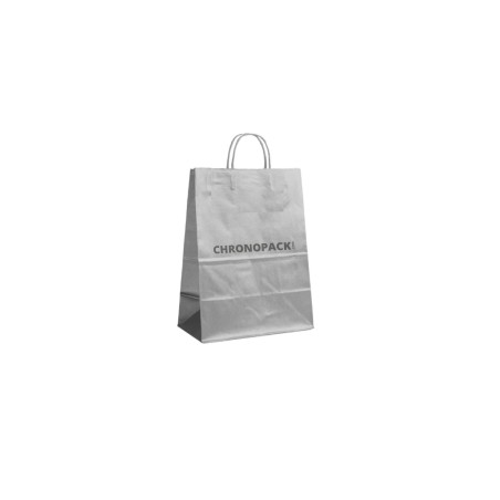 SILVER PAPER BAG M