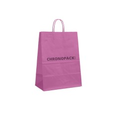 PINK PAPER BAG L