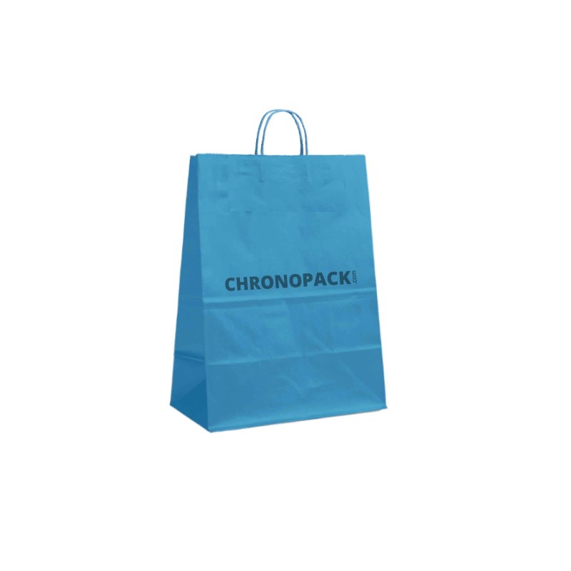 BLUE PAPER BAG L