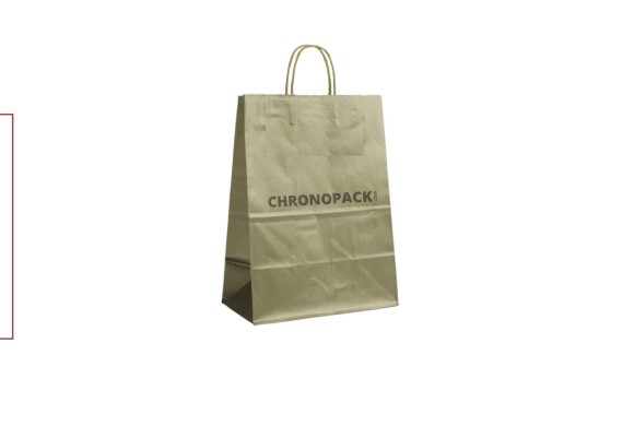 BOLSA DE PAPEL DORADA M