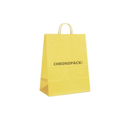 YELLOW PAPER BAG L