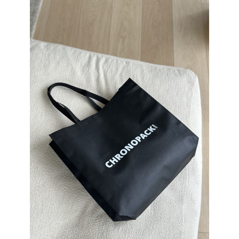 Cheap and eco-friendly personalized black fabric bag