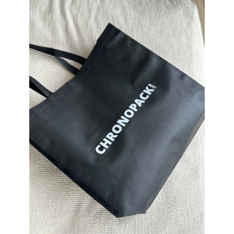 Cheap and eco-friendly personalized black fabric bag