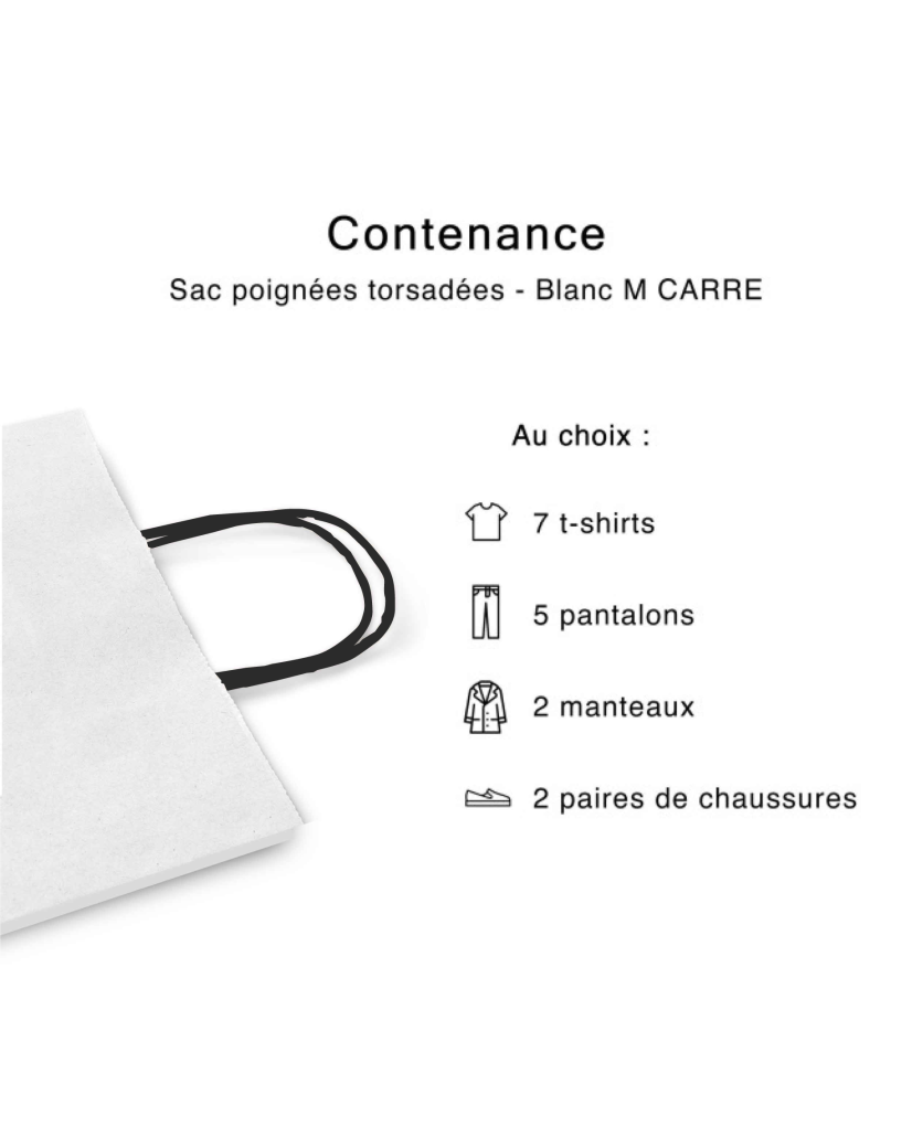 Black twisted handle bags - White M CARRÉ