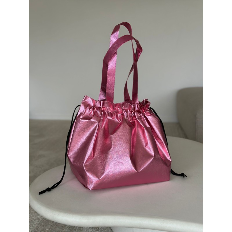 BONITO BOLSO DE ORO ROSA