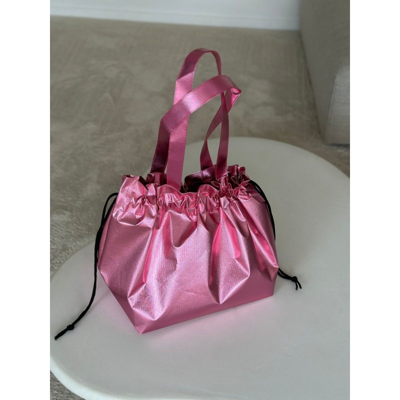 BONITO BOLSO DE ORO ROSA