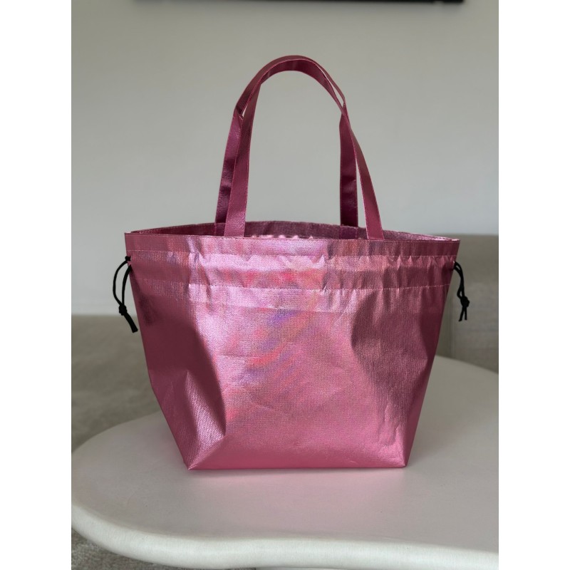 BONITO BOLSO DE ORO ROSA