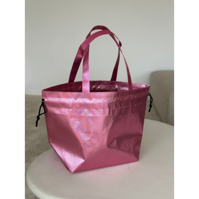 BONITO BOLSO DE ORO ROSA