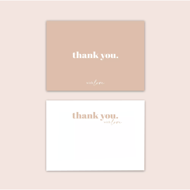 Thank you card "BRUXELLES