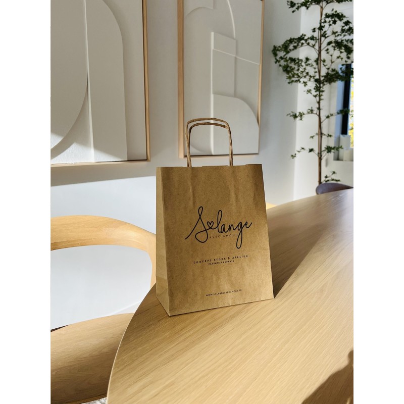 Customized recycled kraft paper bags at the best prices - Fast delivery