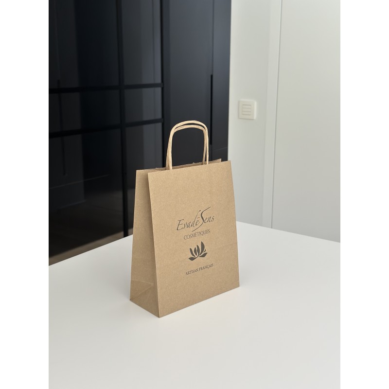 Customized recycled kraft paper bags at the best prices - Fast delivery