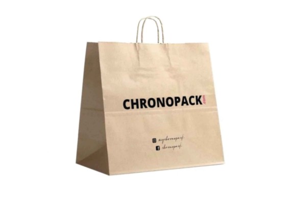 Chronopack Sac poignées torsadées Kraft XL