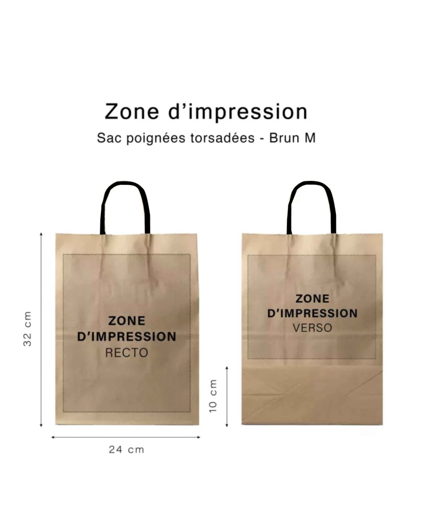 Krafttas M Zwarte Handvatten – Eco, Personaliseerbaar & Klaar Voor Verzending!