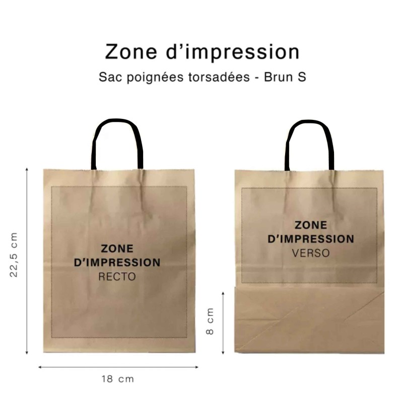 Bolsas de papel kraft reciclado personalizadas al mejor precio - Entrega rápida