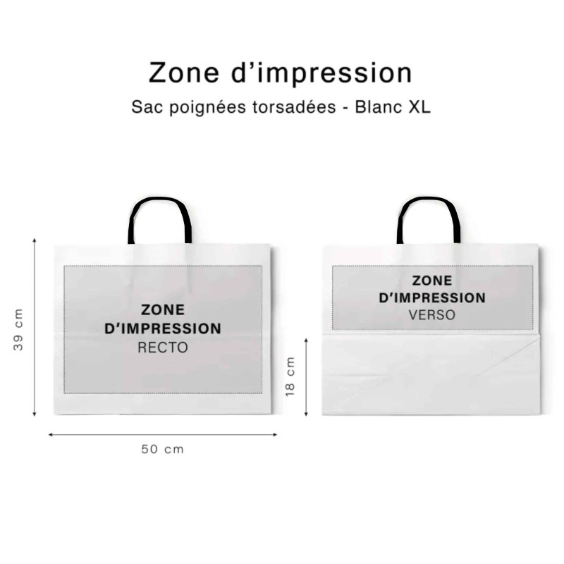 Bolsos con asa trenzada negros - Blanco XL