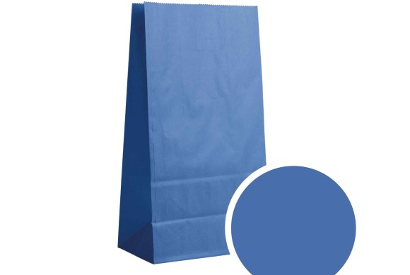 Bolsa de papel - Azul eléctrico M