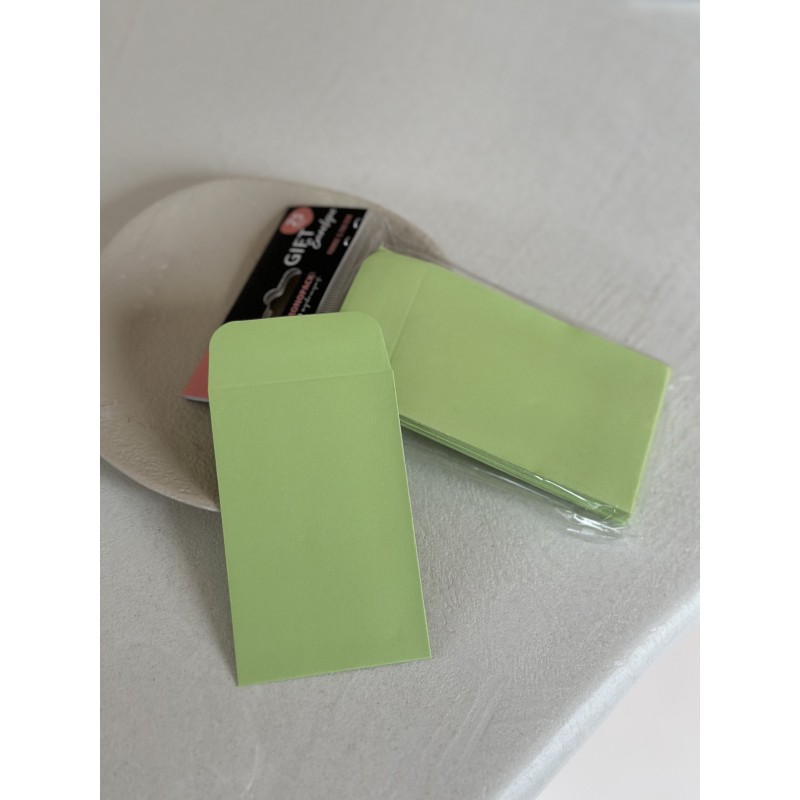 Gift Envelope - Vert Pastel XS