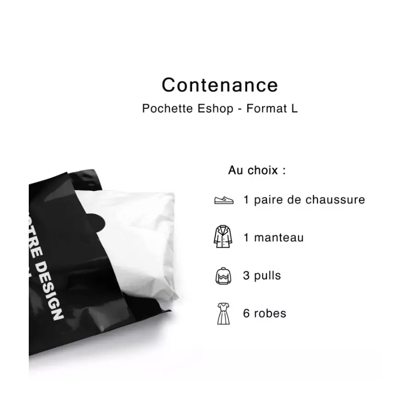 Pochette Eshop - Noir L