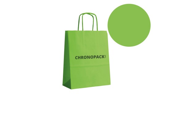 BOLSA DE PAPEL VERDE M